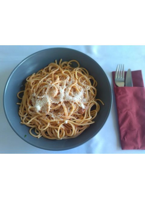 Cestoviny špagety šunkovo - šampiňónové